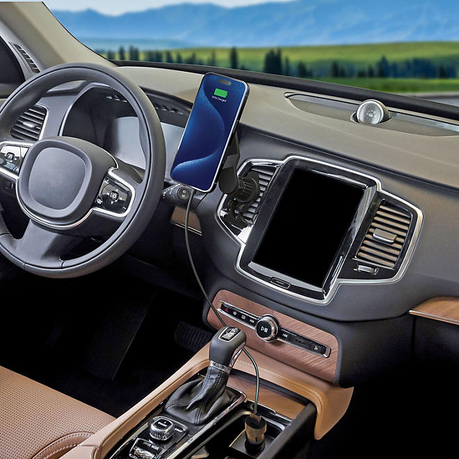 Atomi Qi2 Wireless Car Charging Kit, Three Mounting Options