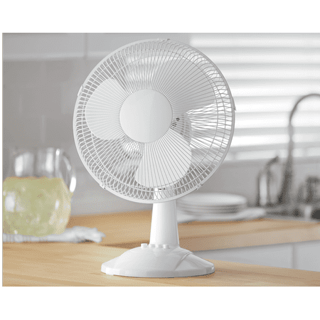 Mainstays 12" 3-Speed Oscillating Table Fan