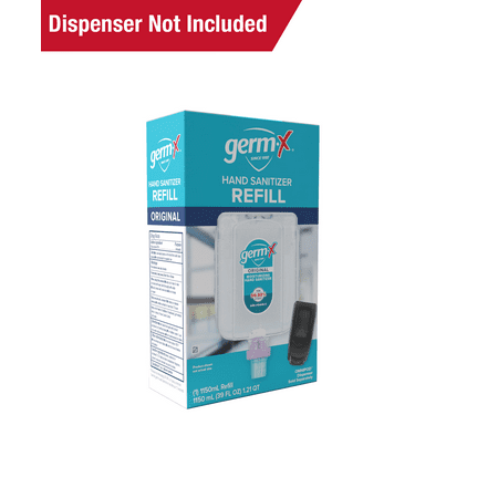 Germ-X OmniPod Hand Sanitizer Dispenser Refill, 1150 mL 62% Alcohol Hand Sanitizer with Vitamin E