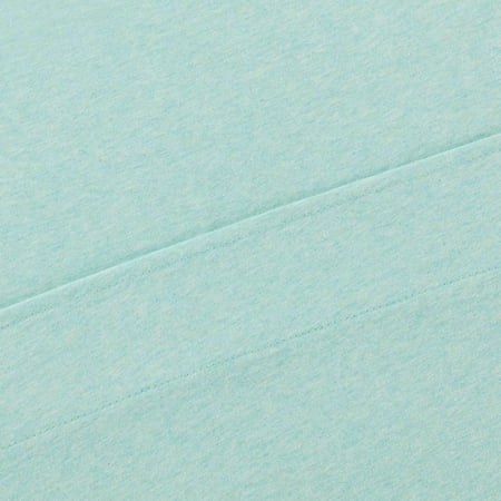 Mainstays Extra Soft Adult Jersey Bed Sheet Set, Queen, Classic Mint, 4 Pieces