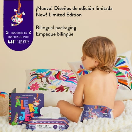 The Honest Company, Clean Conscious Diapers™, Alebrijes Magicos + Colores Misticos, Size 3, 96 Count Large Box