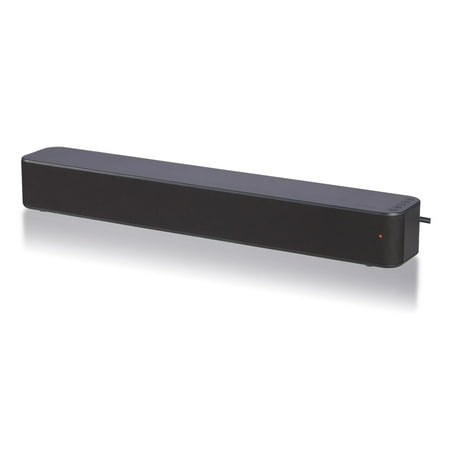 NEW - onn. 2.0 LED Soundbar with 2 Speakers, 20" MISSING AUX CORD