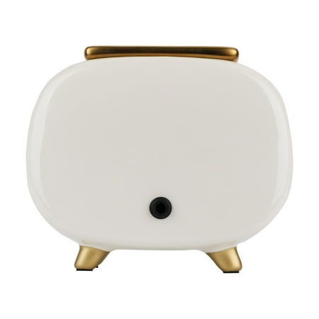 Better Homes & Gardens Vintage Radio Ceramic Wax Candle Warmer, White
