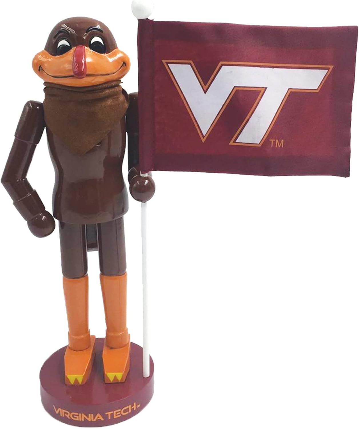 12 Inch Tech Mascot with Flag Nutcracker