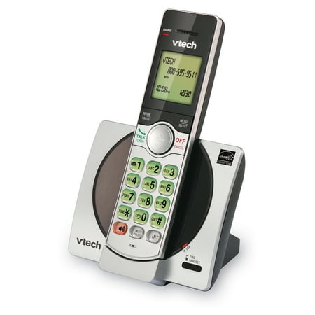VTech DECT 6.0 Expandable Cordless Phone with Call Block, CS6919 (Silver & Black)