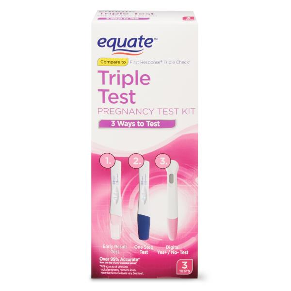 Equate Triple Test Pregnancy Test Kit