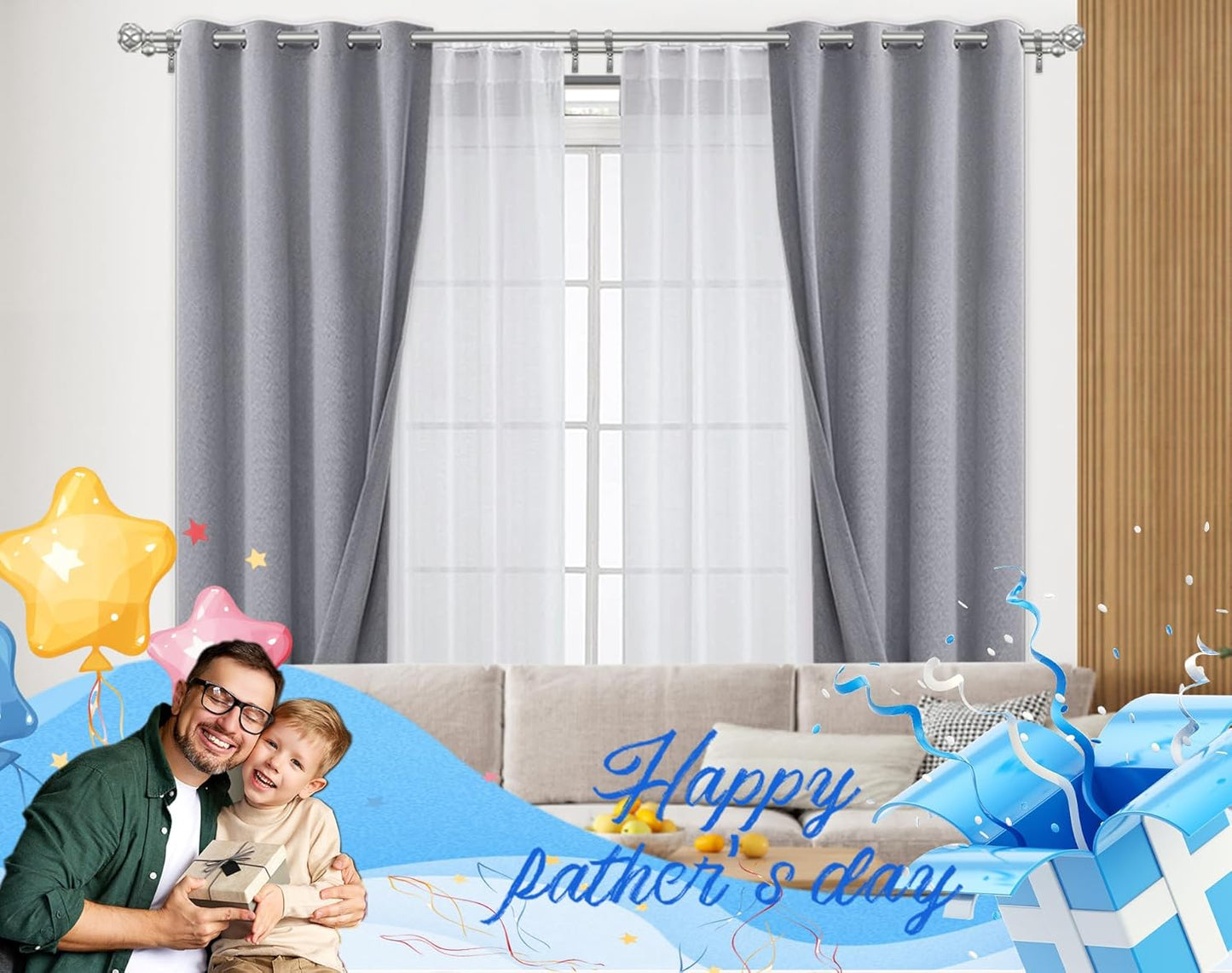 KAMANINA 1 Inch Double Curtain Rods for Windows 72 to 144 Inches (6-12 Feet), Silver Heavy Duty Double Curtain Rod, Telescoping Drapery Rod with Netted Texture Finials