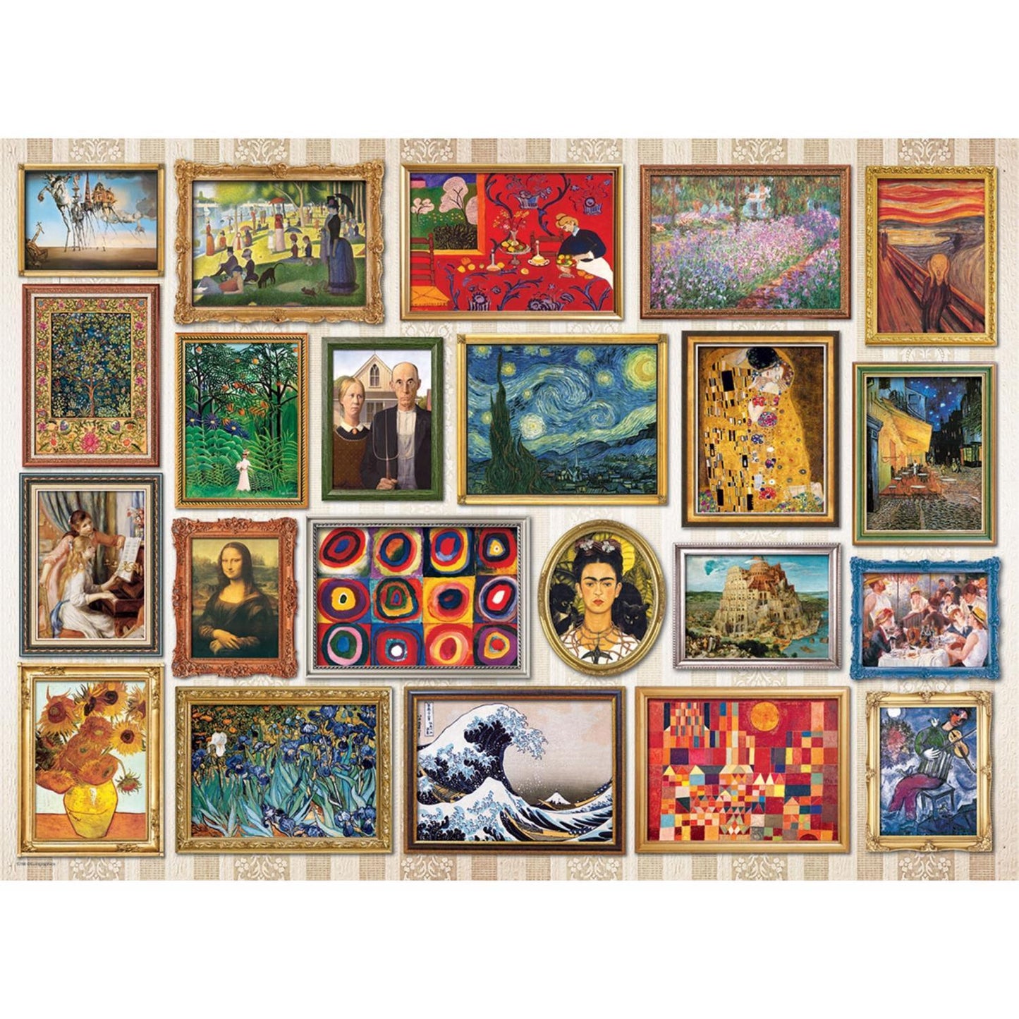 Eurographics Masterpieces Jigsaw Puzzle Multicolored 1000 pc