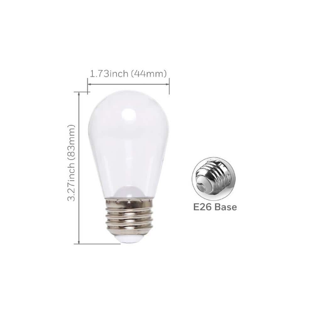 Outdoor/Indoor 48 ft. Plug-In Edison Bulb Color Changing LED String Lights with Remote Control