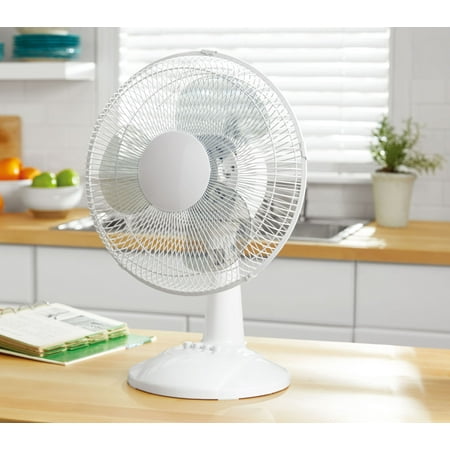 Mainstays 12" 3-Speed Oscillating Table Fan