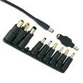 onn 90W Laptop Charger with 10 Interchangeable Tips, 10ft Power Cord, for HP, Dell, Lenovo, Grey
