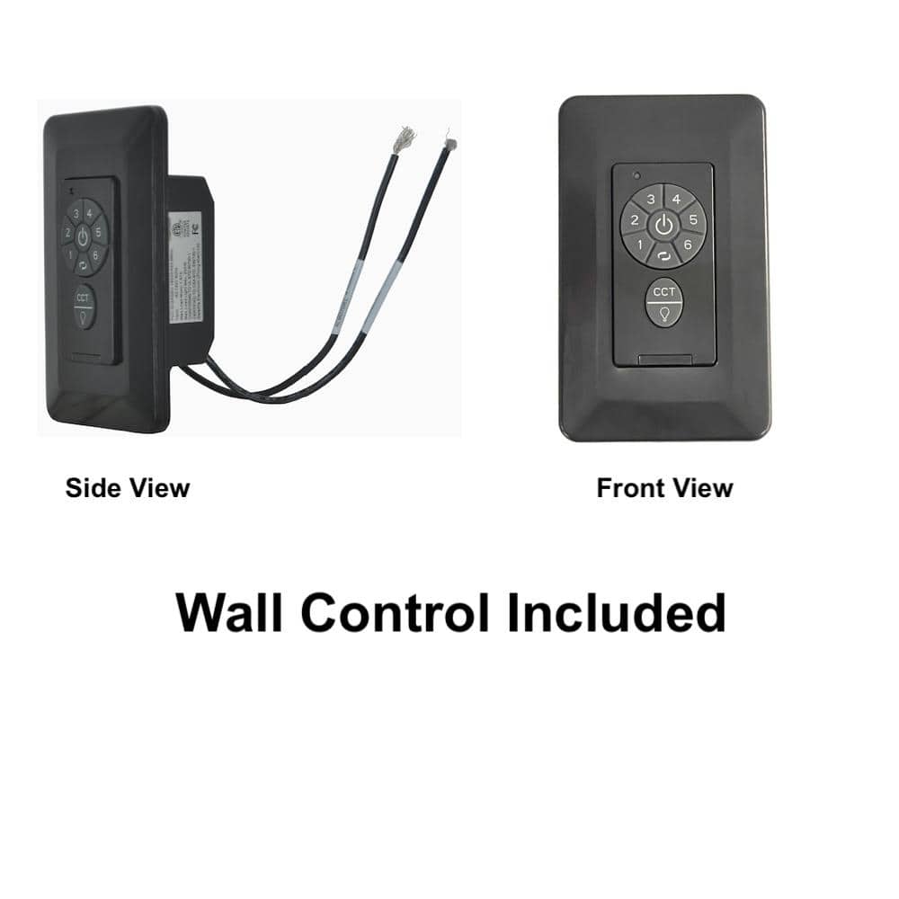 High Velocity 6 ft. Indoor/Outdoor Titanium Ceiling Fan with Wall Control Included