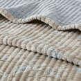 Mainstays Garment Wash Adult Matelasse Printed Cotton Quilt, King - Reversible