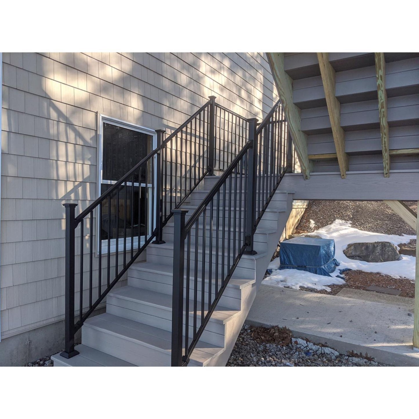 Fortress Building Products Fe26 Steel 39.5 in. H X 2 in. W X 2 in. L Steel Railing Post