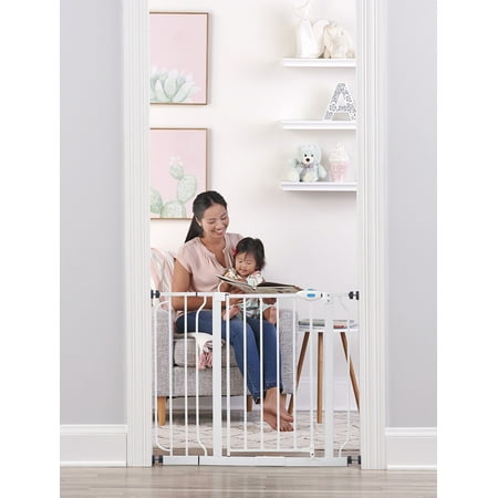 Regalo Extra Wide Baby Gate, 29"-38.5" with Walk Through Door, For Ages 6 to 24 Months