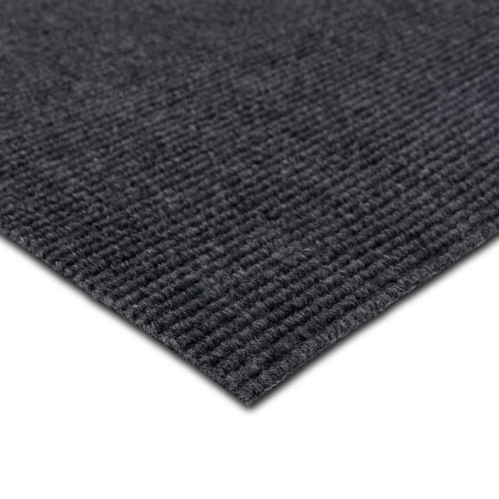 Canyon - Gray Commercial/Residential 18 x 18 in. Peel and Stick Carpet Tile Square (22.5 sq. ft.)