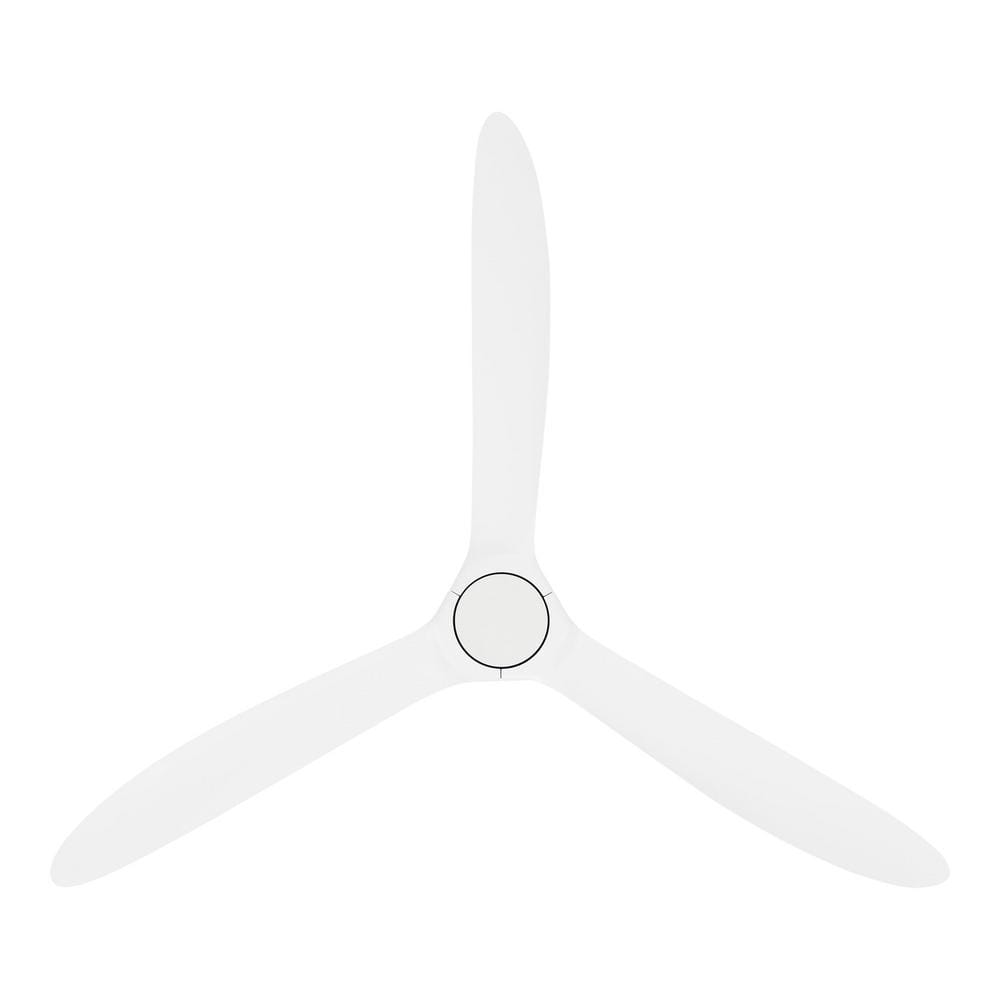 Tager 72 in. Smart Indoor/Outdoor Matte White Ceiling Fan without Light with Remote Powered by Hubspace