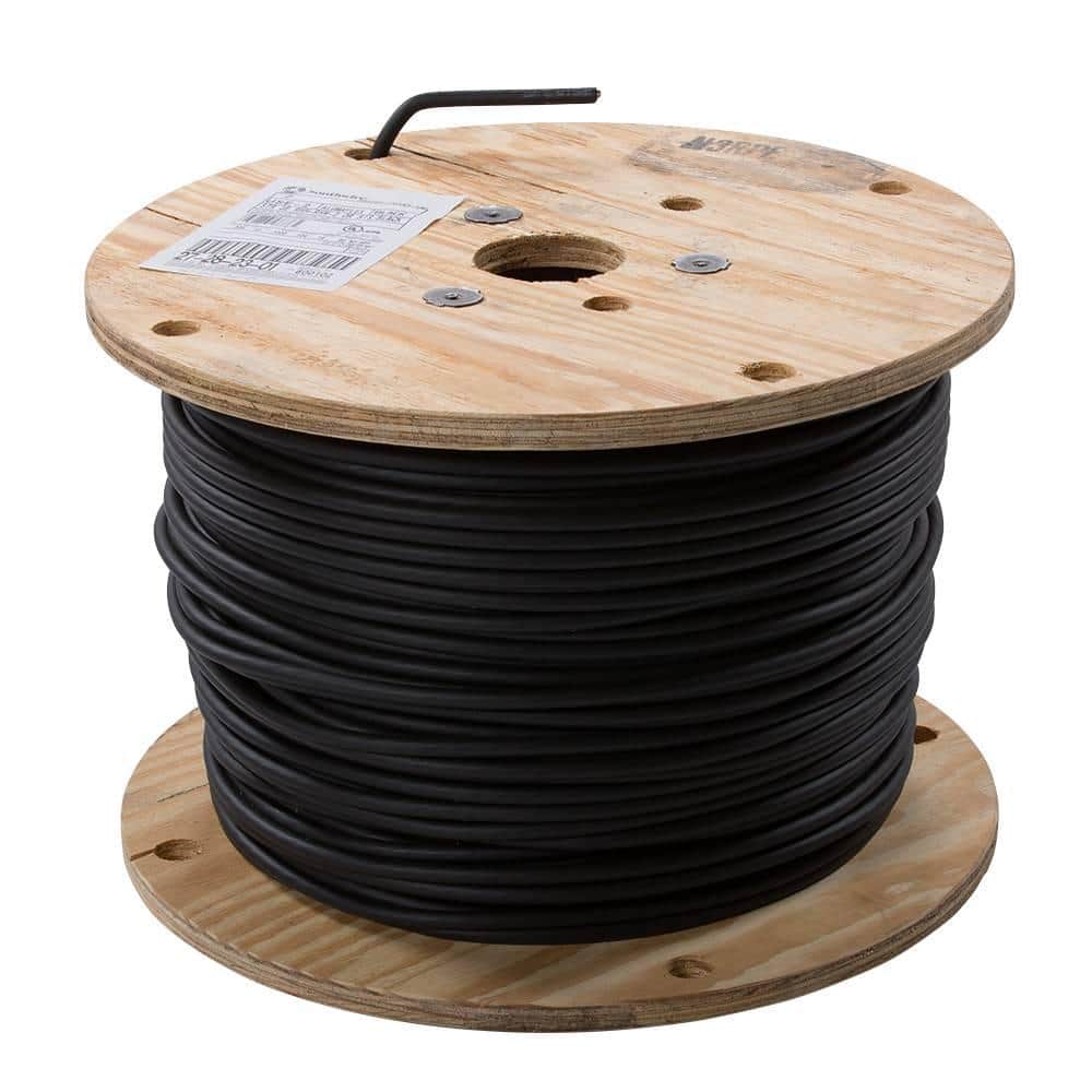 1,000 ft. 2 Black Stranded AL USE-2 Cable