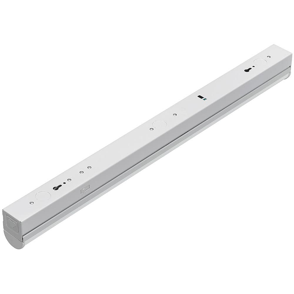 4 ft. 32-Watt Equivalent Plug-in Direct Wire Integrated LED White Linkable Strip Light Fixture 1800 Lumens 4000K