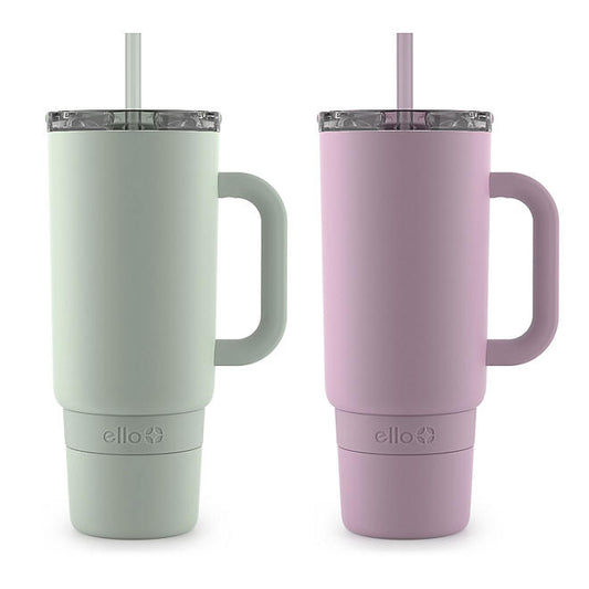 Ello Port 40-oz. Stainless Steel Tumbler with Handle, Assorted Colors, 2 pk.