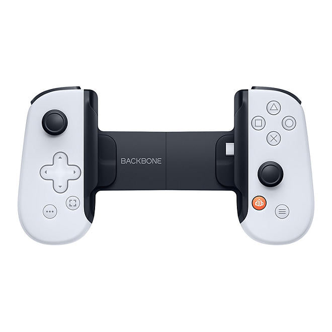 Backbone One Mobile Gaming PlayStation Edition Controller, USB-C, White + $25 Play Station Gift Card