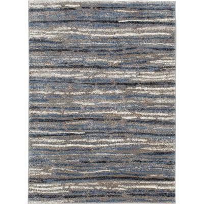 Shoreline Blue/Multi 5 Ft. X 7 Ft. Striped Area Rug