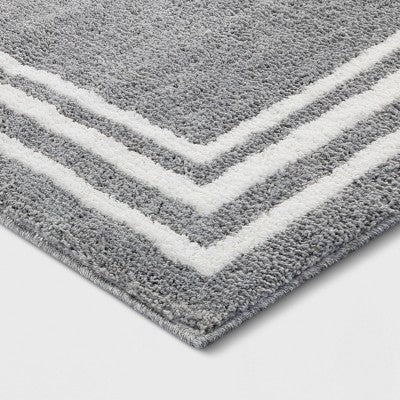 5'x7' Tetra Border Rug Gray - Threshold™