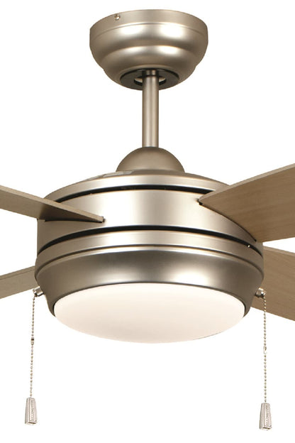 Craftmade Laval 44-in Integrated LED Brushed satin nickel with Brushed Nickel Blades Ceiling Fan With Light ( 4 -Blade )