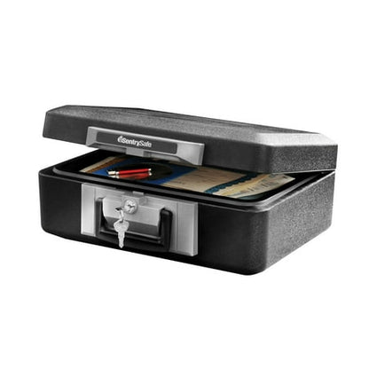 SentrySafe 1160 Fire-Resistant Box Safe with Key Lock 0.25 cu. ft., Black