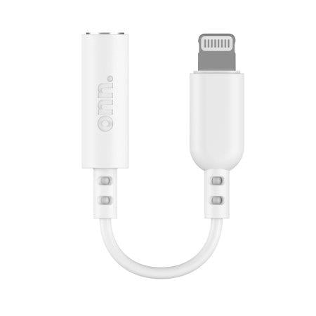 onn. Lightning to 3.5 mm AUX Adapter, Made for Apple, Connect Headphones