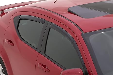 Auto Ventshade [AVS] In-Channel Ventvisor / Window Deflectors | Fits 2008 - 2012 Chevrolet Malibu, 4 pcs. | Smoke - 194068