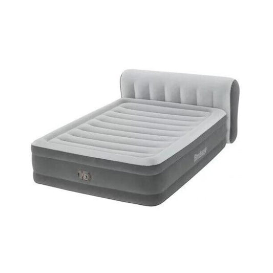 Bestway Headboard 18  Queen Air Mattress with Built-in Pump