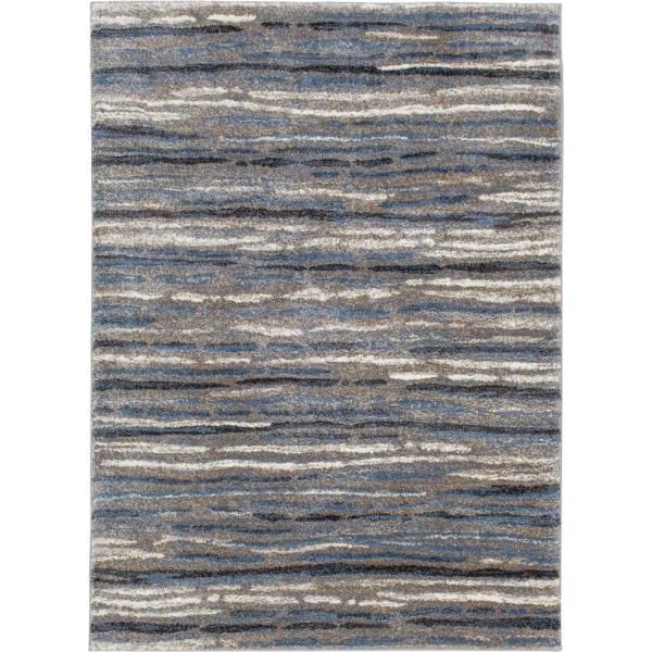 Shoreline Blue/Multi 5 Ft. X 7 Ft. Striped Area Rug