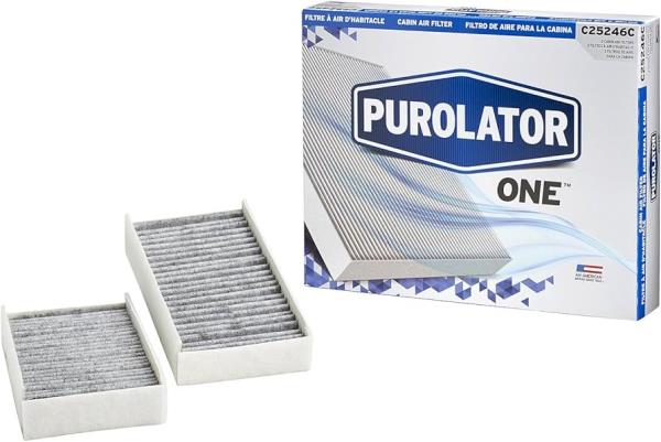 PurolatorONE C25246C Cabin Air Filter - Premium Air Filtration for Clean Air, 2-Pack