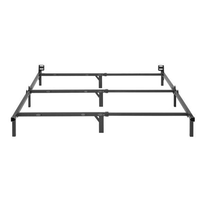 Mainstays 7  Adjustable Metal Bed Frame  Black  Adjusts Twin - Queen  Box Spring Required