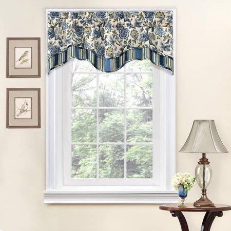 Traditions by Waverly Navarra Floral Window Curtain Valance