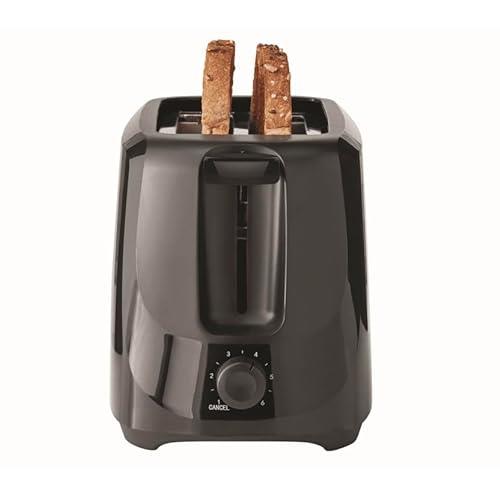 MS Premium 2 Slice Toaster with 6 Shade Settings and Removable Crumb Tray, Balck