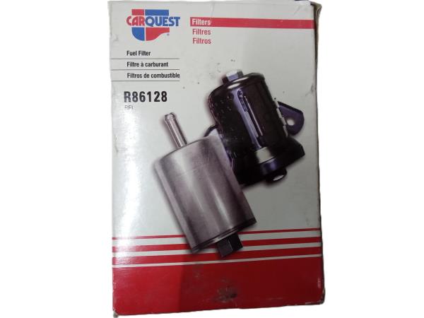 CARQUEST Fuel Filter R86128 with Bracket, Hoses, and Clamps - OE Matched Construction