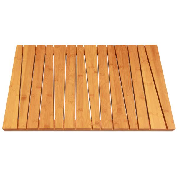 Natural Bamboo Wooden Deluxe Shower Floor & Bathmat