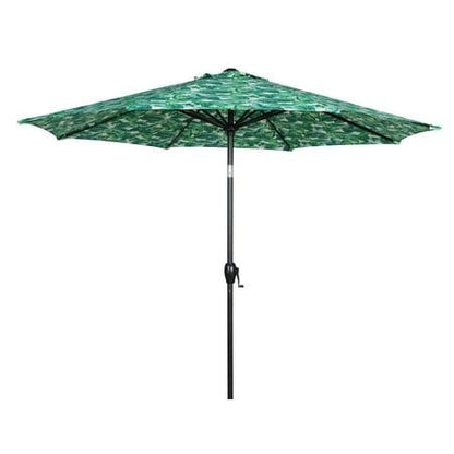 9Ft Palm round Outdoor Tilting Market Patio Umbrella with Crank