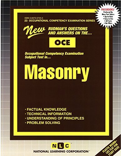 MASONRY (Occupational Competency Examination Series)