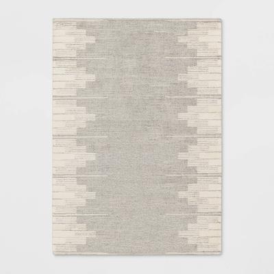 5'x7' Modern Lines Plush Area Rug Cream - Threshold™