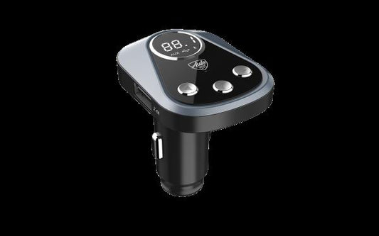 Auto Drive Bluetooth FM Transmitter with App Control USB Charging Ports Compatible with Smartphones1.6x2.2x1.8 40g