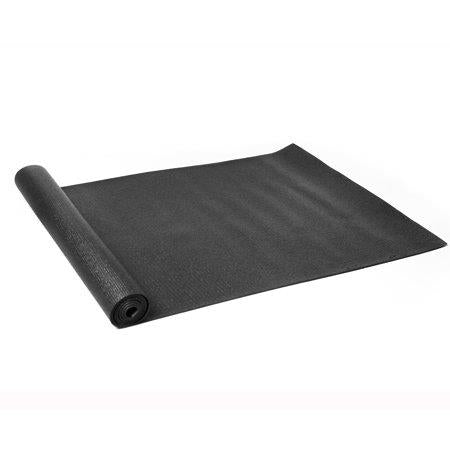 Athletic Works PVC Yoga Mat  3mm  Dark Gray  68inx24in  Nonslip  Cushioning for Support and Stability