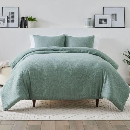 Better Homes & Gardens 3-Piece Sage Tonal Paisley Matelasse Comforter Set  Full/Queen