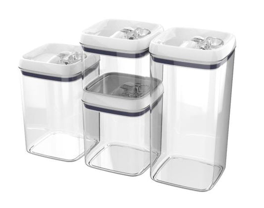 Better Homes & Gardens Canister Pack of 4  Flip Tite Square Food Storage Set