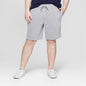 Men's 8.5" Regular Fit Ultra Soft Fleece Pull-on Shorts - Goodfellow & Co™ Cement Gray XS