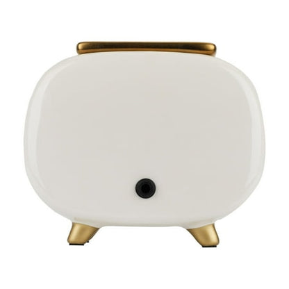 Better Homes & Gardens Vintage Radio Ceramic Wax Candle Warmer, White