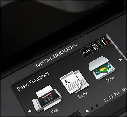 Brother Monochrome Laser, Multifunction, All-in-One Printer, MFC-L6800DW, Wireless Networking, Mobile Printing & Scanning, Duplex Print, Scan & Copy, Amazon Dash Replenishment Ready, Black