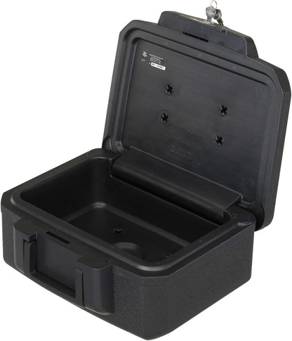 SENTRY 1200 Household Safe UL Listed 30 Minute Fireproof Handbag Storage Box with Key 5.2L B5 Flat Key Black